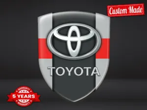 Toyota Waterproof Sticker Max Lasting Stylish Pro Design